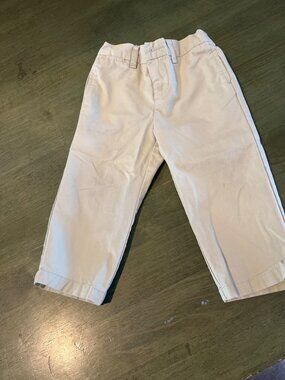 Ralph Lauren Baby Khaki Pants 18M With Elastic Waist & Button Details